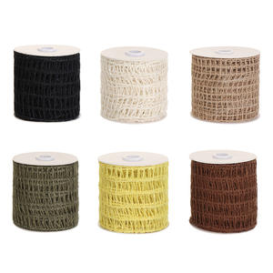 Nastro di tela in maglia eco-friendly rotolo fai da te nastro artigianale per la festa di natale casa <span class=keywords><strong>Deco</strong></span> e corona di arco avvolgente per le ragazze - Product Image 2