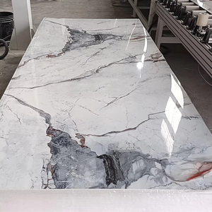 3mm 1220*2440 đá cẩm thạch Veneer tấm đá cẩm thạch PVC tấm đá cẩm thạch tấm PVC cho nhà - Product Image 1