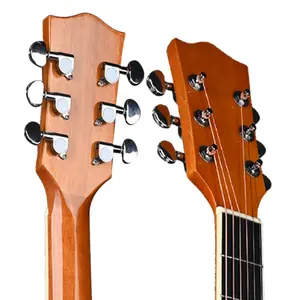 High Quality High-gloss Cedar Wood And Basswood Acoustic Guitar