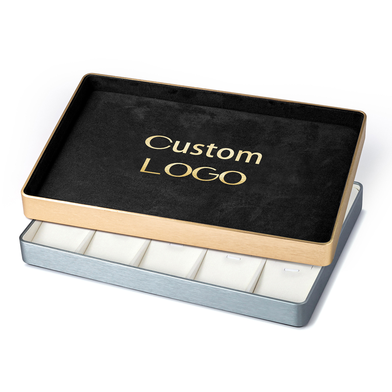 Stackable Velvet Jewellery Display Trays Custom