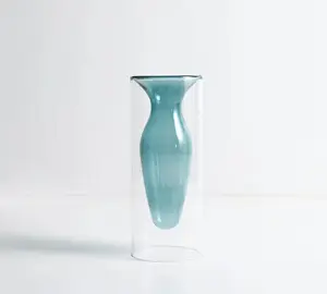 Melhor vender produtos luxo vazio colorido borosilicato vidro cristal vaso para festa de casamento