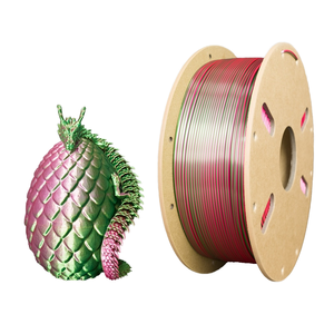 3D Printing PLA Silk Dual Color Filament 1.75mm Multicolor FDM <b>Plastic</b> <b>Rods</b> 1kg Silk Multicolor Wire - Product Image 1