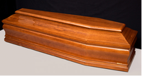 Accesorios Funerarios Estilo Italiano, Ataúd para Adultos de Madera de Paulownia Sólida, Interior de Terciopelo con Forro de Satén