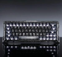 Teclado para Juegos con Cable V60 Pro Edición Especial Cyber Frost Black, Diseño 60%, Interruptores Magnéticos de Efecto Hall UFO