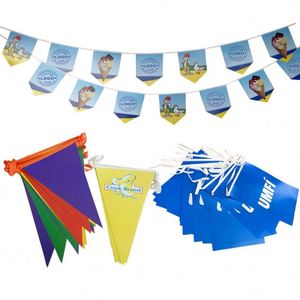 Guirnaldas de Banderines Personalizadas con Logotipo Impreso, Guirnaldas de Banderines de 5 Metros de Longitud, Banderas de Estandarte - Product Image 1