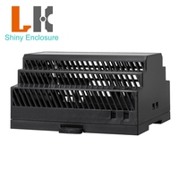 Boîtier de contrôle électrique DIY sur rail DIN 90*105*54.5mm, boîtier de circuit imprimé ABS, boîtier de projet en plastique pour PLC