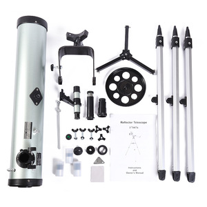Astronomical Telescope F70076 700 Mm Focal Length Silver Civil Outdoor Stargazing Telescope - Product Image 5