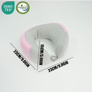 Oeko-Tex U-Vormig Traagschuim Reisnekkussen Met Groothandelsprijs Hogesnelheidstrein Volwassen Neksteun Kussen Slaaphulp - Product Image 2