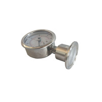 Manomètre sous vide sanitaire 1.5 pouces avec joint de diaphragme monté manomètre à trois pinces SS316