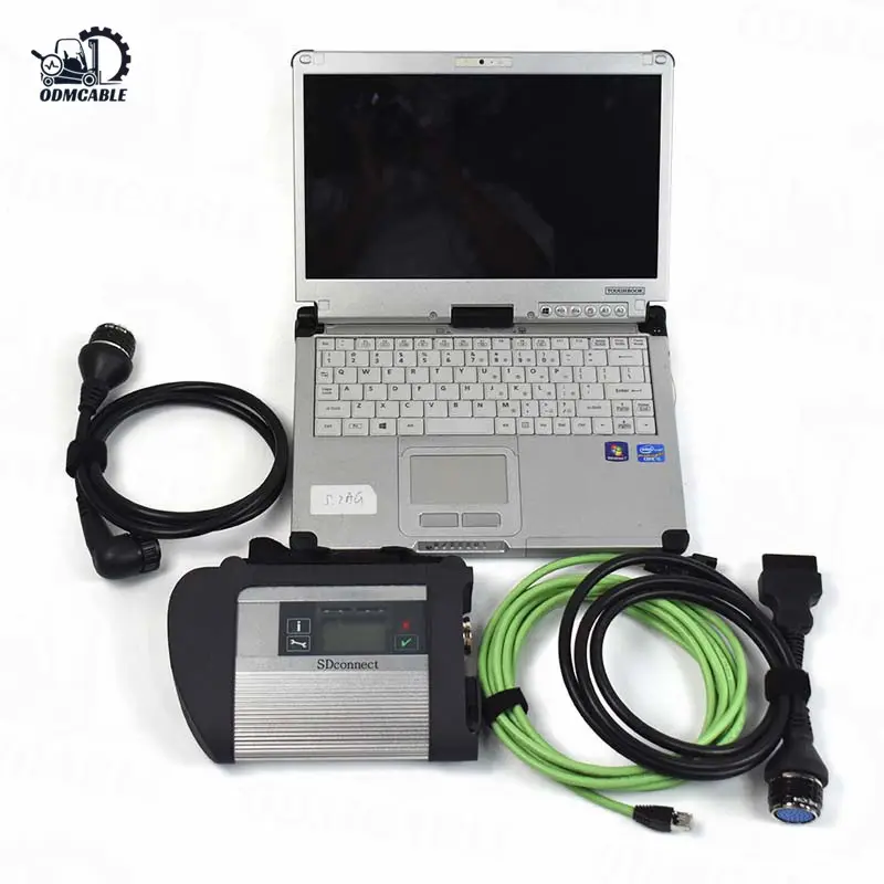Инструмент для диагностики MB Star C4 с CFC2 для ноутбука SD connect compact V2023 готов к работе для сканера M-ercedes