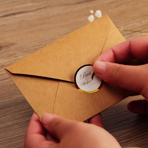 Cartes à jouer en papier artisanal de luxe personnalisées - <span class=keywords><strong>Carte</strong></span> de vœux 'Merci' avec enveloppe pour notes personnalisées - Product Image 3