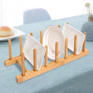 Support en bois de bambou vinyle pour enregistrement, 9 pouces, présentoir inclus, assiette, bol, livre, Pot et couvercle de la planche à découper, support de séchage - Product Image 3