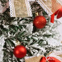 Grand arbre de Noël 3D réaliste, pliable et reconfigurable, avec lumières LED, en PVC léger et écologique de haute qualité