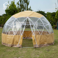 Salle à manger décontractée en extérieur détachable personnalisée salle dôme Igloo en polycarbonate pare-pluie panoramique dôme étoile transparent