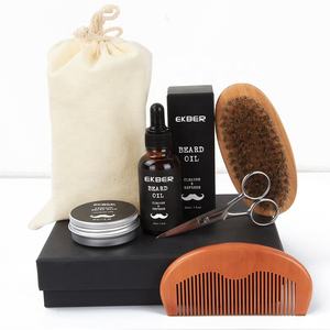 Ekber – Kit de soins pour la barbe pour hommes, emballage personnalisé végétalien, huile pour barbe, baume pour barbe - Product Image 1