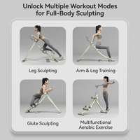 Appareil d'entraînement abdominal pliable de luxe, haute résistance, écologique, unisexe, pour usage domestique, entraînement de la force du tronc