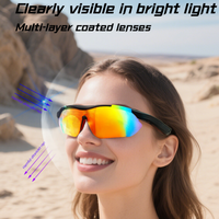 Lunettes de soleil intelligentes de luxe pour le sport en plein air, protection UV400, musique et appels, IA, légères