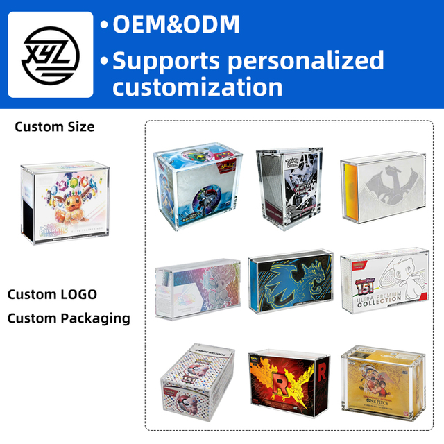 Acrylic Case ETB Magnetic UV Protective Display Box for Elite Trainer Box 151 UPC Acrylic Display Case