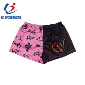 OEM Logo Rugby <span class=keywords><strong>pantaloncini</strong></span> da <span class=keywords><strong>calcio</strong></span> <span class=keywords><strong>per</strong></span> uomo donna stampa a colori su misura sublimazione palestra da corsa <span class=keywords><strong>pantaloncini</strong></span> Footy - Product Image 3