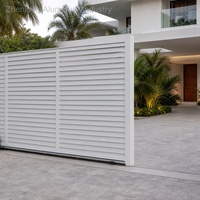 Portails de garage en aluminium, style architectural moderne et luxueux, écologiques, imperméables, construction durable pour une longue durée de vie