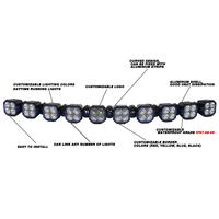Nouvelle Arrivée 43 Pouces Led Barres Lumineuses Pods 12v 24v Side Shooter 4x4 Off Road Led Spot Light Pods Avec Ambre pour Camions ATV UTV SUV