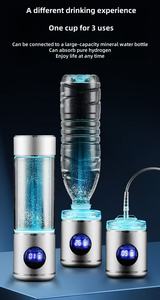 Ionizzatore d'Acqua a Idrogeno Ricaricabile 4000ppb, Bottiglia Generatrice di Acqua Idrogenata con Schermo LED e Tecnologia SPE/PEM, 300ml - Product Image 5