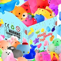 Ensemble de 30 jouets en TPR souple à presser, formes d'animaux mignons, jouets anti-stress pour enfants