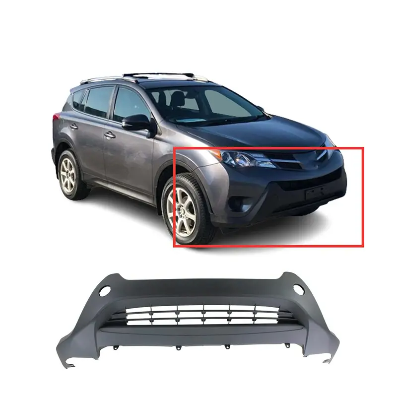 52411-0R020 52411-0R010 RAV4 2013 2014 LE tampa da placa inferior do amortecedor dianteiro com sensor de estacionamento buraco do gancho do reboque para Toyota