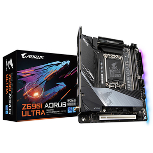 Carte mère de jeu <span class=keywords><strong>GIGABYTE</strong></span> INTEL Z690I AORUS ULTRA prend en charge les processeurs Intel de 12e génération avec socket LGA1700 et mémoire DDR5 64G - Product Image 1