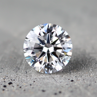 Moissanite Synthétique Blanche de Haute Qualité, Taille Brillant, Effet de Couleur, Certifiée par un Certificat Tierce Partie, Idéale pour la Fabrication de Bijoux – Nouveauté !
