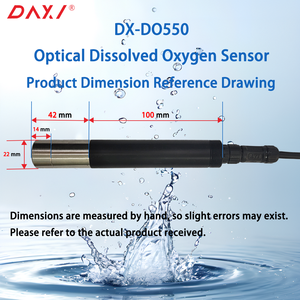 Sonde optique industrielle de mesure de l'oxygène dissous pour système de surveillance des eaux usées des bassins d'aération, sonde DO fluorescente - Product Image 3