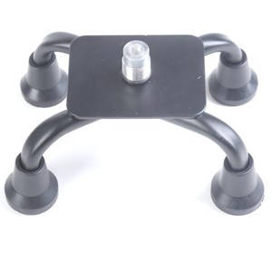 Embouts de canne à quatre pattes en acier inoxydable antidérapants avec couvre-pieds en caoutchouc pour accessoires de canne de marche 42 cm - Product Image 2