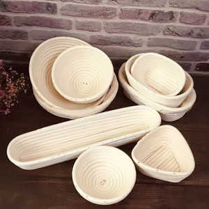 Panier de levage en rotin naturel multi-formes, tressé à la main, pour la fermentation de la pâte au levain, idéal pour la boulangerie <span class=keywords><strong>maison</strong></span> - Product Image 3