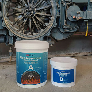 350 ℃   Mastic de réparation métallique <span class=keywords><strong>haute</strong></span> résistance à la température - Pâte grise au ratio 4:1 pour usage industriel - Product Image 4