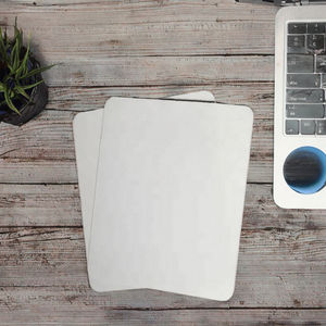 220x180x3mm weißes Mauspad Sublimation Blank Edge Overlock Stitched Plain für Werbe-und Geschäfts geschenke - Product Image 4