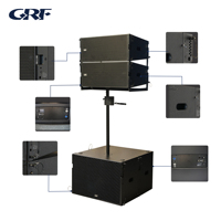 Professionnel étanche actif bidirectionnel double 10 pouces Line Array haut-parleurs système de son Audio 18 pouces Subwoofer pour Dj extérieur