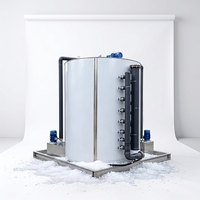 Évaporateur à glace en paillettes haute productivité en acier inoxydable pour la conservation et la logistique des produits aquatiques frais en usine