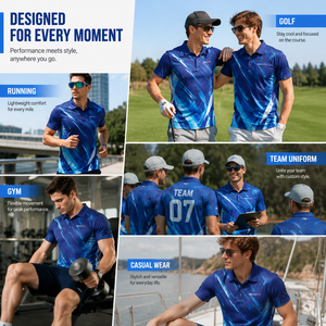 Camiseta Polo Personalizada OEM <span class=keywords><strong>de</strong></span> Alto Rendimiento, Secado Rápido y Transpirable para Golf y Deportes <span class=keywords><strong>de</strong></span> Equipo, Venta al Por Mayor - Product Image 4