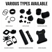 Coque de protection OEM/ODM personnalisée en silicone moulé de qualité alimentaire, anti-poussière, étanche, antidérapante et résistante à la chaleur (Noir) pour