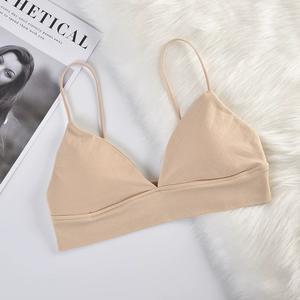 2025 New Summer Collection Women's Sexy Seamless Eco-Friendly Cotton Spandex <b>Camisole</b> French Triangle Tube Top Wireless Backless - Product Image 3