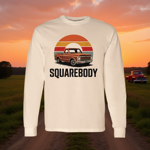 เสื้อยืดแขนยาวทรงสี่เหลี่ยมสำหรับรถกระบะคลาสสิค 4x4 - Product Image 3