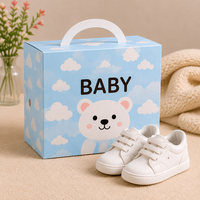 Boîte de rangement en carton pour Yeezy, boîte de chaussures vide à chaussures personnalisée pour bébé, vente en gros