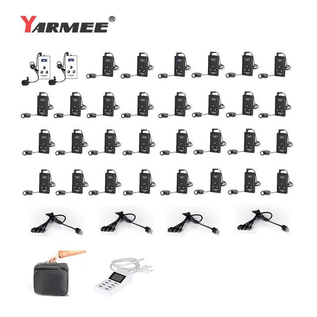 YARMEE YT200 Wireless Radio Tour Guide Audio System whisper Tour Guide Equipment for museum Tour Guiding