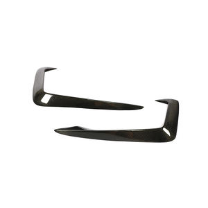 Se adapta a <span class=keywords><strong>AUDI</strong></span> <span class=keywords><strong>A4</strong></span> B9 Sline 17-19 parachoques delantero divisores Canard aletas Trim de fibra de carbono - Product Image 3