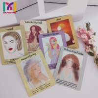 Impression de cartes de tarot et d'oracle personnalisées OEM ODM, bords dorés et argentés, holographiques, gaufrées, avec guide et boîte magnétique, faible MOQ