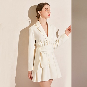 En la primavera de 2020 de moda cuello en V Slim abrigo chaqueta de señoras vestido de traje Blazer <span class=keywords><strong>a</strong></span> medida vestido de - Product Image 2