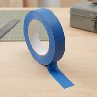 High-temperature-resistant Blue Acrylic Single Sided Pressure Sensitive Masking Tape for Interior Decoration and Printing