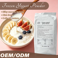 Base de yaourt glacé en gros à bon prix, 1 kg, certifiée Halal, saveur riche, longue durée de conservation, utilisation pratique pour les boutiques de yaourt glacé