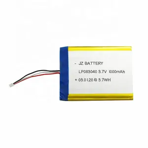 Wiederauf ladbarer 083040 3,7 V 1000mAh Lithium-Li-Polymer-Akku