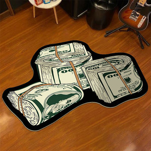 Hypebeast, alfombra moderna para bolsa de dinero, alfombra de dólar con diseño, alfombra acrílica, Alfombra de felpa para dormitorio infantil, alfombra esponjosa para guardarropa - Product Image 1